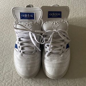Adidas Busenitz White/Blue Leather 8.5